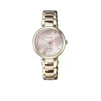 ราคา CITIZEN นาฬิกาข้อมือผู้หญิง CITIZEN รุ่น EM0533-82Y ขนาด 28.7 มม. สีชมพู (CDS582698)