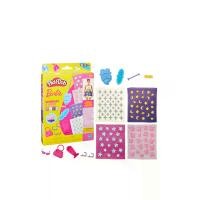ราคา Play-Doh ชุดของเล่นแป้งโดว์กับการออกแบบชุดบาร์บี้ Sparkles & Gems หลากสี (CDS24097253)
