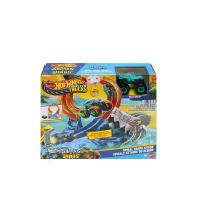 ราคา HOTWHEELS ชุดเซ็ตรถของเล่น Monster Trucks Spiral Shark Smash JFR08 หลากสี (CDS24081795)