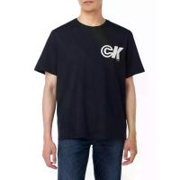 ราคา CALVIN KLEIN เสื้อยืดคอกลมแขนสั้นผู้ชาย สีดำ M (MKP2059574)