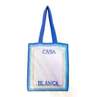 ราคา CASABLANCA กระเป๋าถัก รุ่น GRADIENT CROCHET BRAND สี BLUE One Size (MKP2086846)