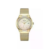 ราคา JULIUS นาฬิกาข้อมือผู้หญิง JA-1550 B สีทอง หน้าปัดทอง สายสแตนเลสถัก คลิปล็อค (MKP2067380)