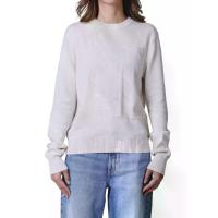 ราคา CALVIN KLEIN เสื้อสเวตเตอร์แขนยาวผู้หญิง Smooth Cotton สีเทาอ่อน M (MKP2059737)