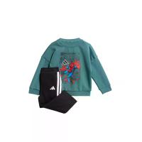 ราคา ADIDAS KIDS ชุดเซ็ตเด็กทารกยูนิเซ็กส์ เสื้อคอกลม + กางเกงวอร์ม Marvel Spider-Man สีเจด 86 UK (GRCDS54525080080)