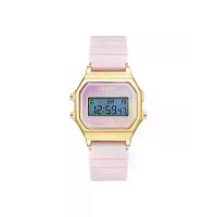 ราคา JULIUS นาฬิกาข้อมือผู้หญิง JA-1505 B สีชมพู หน้าปัดทอง สายซิลิโคน ตัวล็อคสายแบบหัวเข็มขัด (MKP2067367)