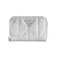 ราคา GUESS กระเป๋าผู้หญิง รุ่น GY9663140 ALDINA SLG MEDIUM ZIP AROUND - สีเงิน One Size (MKP2019053)