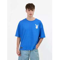 ราคา PLAYBOY เสื้อยืดโอเวอร์ไซต์ Unisex สี น้ำเงิน XL (MKP2085082)