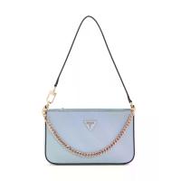 ราคา GUESS กระเป๋าผู้หญิง รุ่น ZG967272 NOELLE II MINI TP ZP SHLDR BAG - สีฟ้า One Size (MKP2019362)