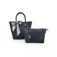 ราคา ST.JAMES กระเป๋าถือผู้หญิง BASKET TALL – BLACK One Size (GRMKPPR000188990)