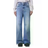 ราคา CALVIN KLEIN กางเกงยีนส์ผู้หญิง Ultra Hi Rise Wide Leg สีฟ้า 26 In (MKP2059566)