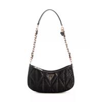 ราคา GUESS กระเป๋าผู้หญิง รุ่น GG966317 ALDINA TOP ZIP SHOULDER BAG - สีดำ One Size (MKP2019409)