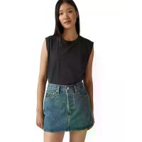 ราคา LEVI'S กระโปรงผู้หญิง Women's Icon Skirt Dark Blue 24 In (MKP1933024)