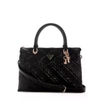 ราคา GUESS กระเป๋าผู้หญิง รุ่น QL965806 ADELASIA MULTI COMP SATCHEL - สีดำ One Size (MKP2019549)