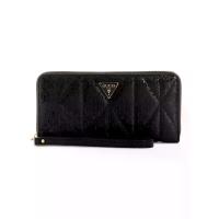 ราคา GUESS กระเป๋าผู้หญิง รุ่น GG9663146 ALDINA SLG LARGE ZIP AROUND - สีดำ One Size (MKP2019086)