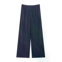 ราคา GIORDANO กางเกงขายาวผู้หญิง Wide Leg Linen Viscose Pants สีกรม Cyberspace S (MKP1953678)