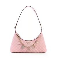 ราคา GUESS กระเป๋าผู้หญิง รุ่น EG867918 EVERLEE TOP ZIP SHOULDER BAG - สีชมพู One Size (MKP2019415)