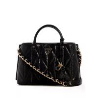 ราคา GUESS กระเป๋าผู้หญิง รุ่น GG966306 ALDINA GIRLFRIEND SATCHEL - สีดำ One Size (MKP2019237)