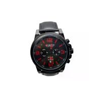 ราคา CURREN นาฬิกาข้อมือผู้ชาย Sport Military มีวันที่ เข็มเล็กด้านในใช้ได้ สายหนังตัดขอบ รุ่น C8314 สีดำ (MKP0291799)