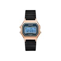 ราคา JULIUS นาฬิกาข้อมือผู้หญิง JA-1505 E สีดำ หน้าปัดชมพู สายซิลิโคน ตัวล็อคสายแบบหัวเข็มขัด (MKP2068112)