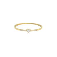 ราคา LAROV กำไลข้อมือผู้หญิงประดับเพชร CZ รุ่น Glow heart สีทอง (MKP2067814)