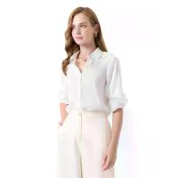 ราคา ESPADA เสื้อเชิ้ต ผ้าซาติน ผู้หญิง สีออฟไวท์ L (MKP1900258)