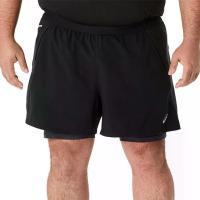 ราคา ASICS กางเกงวิ่งขาสั้นผู้ชาย Road 2N1 5In สีดำ - AS206AP030EHTH S (MKP1976812)