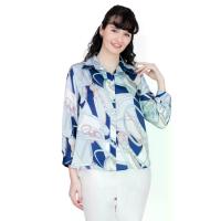 ราคา MIKIKO เสื้อเชิ้ต ผู้หญิง แขนยาว วินเทจ ฟ้า XL (MKP2068431)