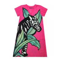 ราคา YODYOKO เดรสผู้หญิงแขนสั้น - สีชมพู : ลายม้าลายใต้ใบเขียว S (MKP2067739)