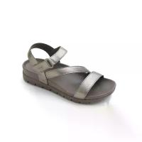 ราคา SCHOLL รองเท้าสกอลล์ เมล่า Mela รองเท้ารัดส้น ผู้หญิง รองเท้าสุขภาพ นุ่มสบาย กระจายน้ำหนัก สี Pewter 40 EU (MKP1382996)