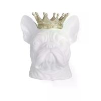 ราคา CENTRAL HOME รูปปั้นสุนัข เฟรนช์ บูลด็อก 10x19x20 ซม. สีขาว (CDS97045151)