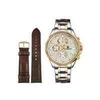 ราคา NAVIFORCE นาฬิกาข้อมือผู้ชาย NF9089 D สายสแตนเลส 45 มม. สีสองกษัตริย์โรสโกลด์ (MKP0000967)