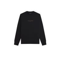 ราคา Fred Perry เสื้อพูลอเวอร์ผู้ชาย EMBROIDERED SWEATSHIRT สีดำ M (GRMKPPR000186862)