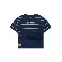ราคา GIORDANO เสื้อยืดเด็กผู้ชาย Relaxed Jersey Printed Tee (Blue Classics) สีกรม Navy x White 15.5 (MKP1950581)