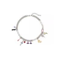 ราคา MARC JACOBS สร้อยคอ THE DOLLHOUSE CHARM NECKLACE สี SILVER/MULTI 16" (MKP2070499)
