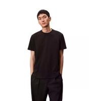 ราคา CALVIN KLEIN เสื้อยืดคอกลมแขนสั้นผู้ชาย ทรง Regular สีดำ L (MKP2065084)