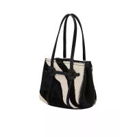 ราคา CHATO STUDIO กระเป๋าผู้หญิง Suede Donut Tote Super Mini ไซส์ 5XS สี Black-White 5XS (CDS22969712)