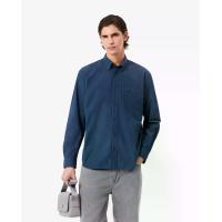 ราคา LACOSTE เสื้อเชิ้ตลาคอสท์ น้ำหนักเบา ผ้าป๊อปลิน ทรงหลวม สีน้ำเงิน 43 (MKP2056574)