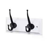 ราคา KASSA ตะขอแขวนเหล็กบนแป้นไม้ 2 ตัว รุ่น 013-2H/BLK-WHITE สีขาว - ดำ (MKP0335979)