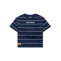ราคา GIORDANO เสื้อยืดเด็กผู้ชาย Relaxed Jersey Printed Tee (Blue Classics) สีกรม Navy x White 15.5 (GRMKPPR000167413)