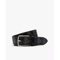 ราคา LACOSTE เข็มขัดผู้ชายลาคอสท์ พิมพ์ลายโมโนแกรม สีดำ 44 (MKP2091737)