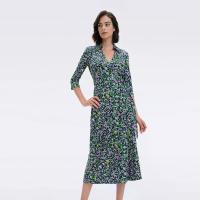 ราคา DIANE VON FURSTENBERG ชุดกระโปรง DVF ABIGAIL MIDI DRESSสี SCRIBBLE GARDEN ORCHID XS (MKP1481792)