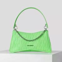 ราคา KARL LAGERFELD กระเป๋า รุ่น K/SEVEN ELEMENT KL MONOGRAM SHOULDER BAG สี ABSINTHE GREEN One Size (MKP1514209)
