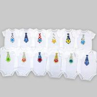 ราคา Wallaby เสื้อเซทบอดี้สูท12ตัวสำหรับเด็กผู้ชายลายเนคไทหล่อน่ารัก 0-3 Month (MKP1095134)