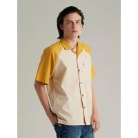 ราคา MC JEANS เสื้อเชิ้ตแขนสั้นผู้ชาย สีครีม L (GRMKPPR000143717)