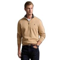 ราคา POLO RALPH LAUREN เสื้อสเวตเตอร์ผู้ชาย-Luxury Jersey Quarter-Zip Pullover รุ่น MNPOKNI16824032-สีเบจ S (MKP1876665)