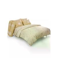 ราคา FOUNTAIN ชุดผ้าปูพร้อมผ้านวมเย็บติด 3.5 ฟุต 4 ชิ้น (ทวินไซส์) รุ่น FOUNTAIN พิมพ์ลาย FTC152 สีน้ำตาลอ่อน (MKP2042226)