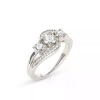 ราคา BEAUTY DIAMOND แหวนเพชร Beauty Diamond Three Stone เพชรน้ำ99 สีขาว 52 (GRMKPPR000102596)