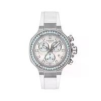 ราคา TISSOT นาฬิกาข้อมือผู้หญิง T-Race Chronogragh T1418179711100 สีขาว (MKP2094619)