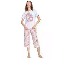 ราคา SANRIO ชุดนอนผู้หญิง เสื้อยืดแขนสั้น + กางเกงขา 5 ส่วน 50th Sweet Memories My Melody สีชมพู XL (CDS24408950)