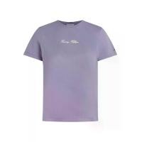 ราคา TOMMY HILFIGER เสื้อยืดผู้หญิง สีม่วง ทรง Regular S (MKP2054942)